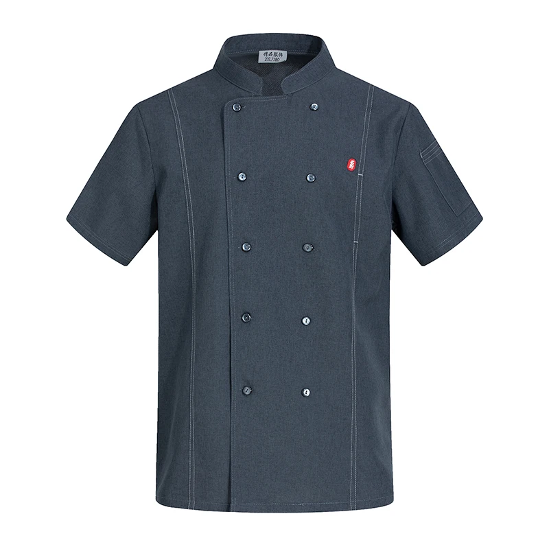 Veste de cuisine pour homme, uniforme de chef professionnel, chemise de cuisine de restaurant, Chamonix 73WaClaSalopette, vêtements de travail d'hôtel, combinaison de cuisine