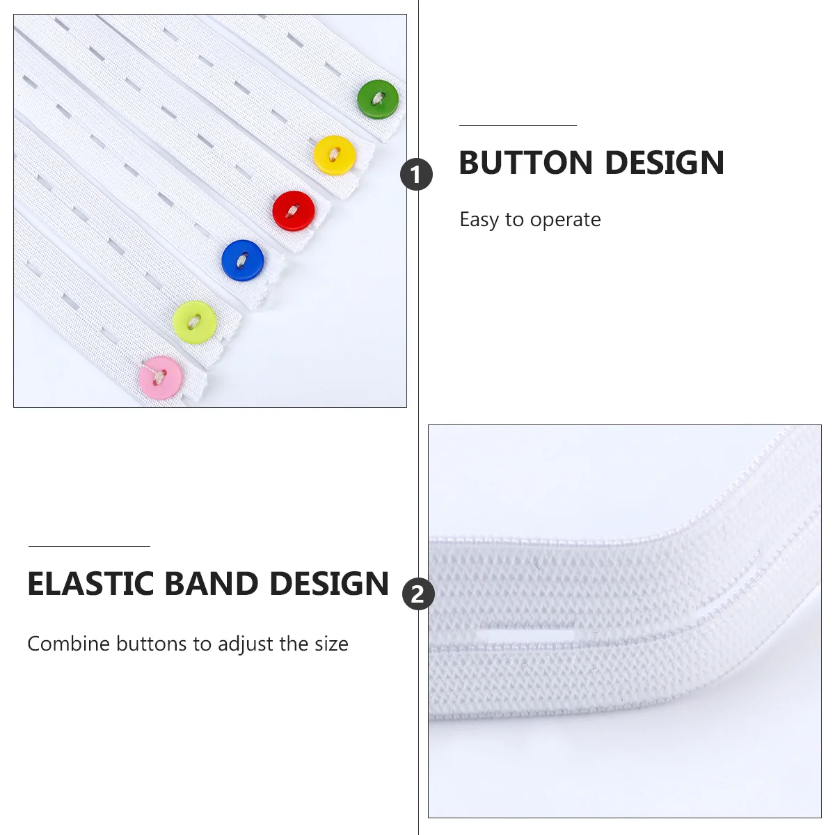 30 pièces réglable infantile élastique boucle fixation couche-culotte ceinture enfant en bas âge couche-culotte fixer boucle pratique ceinture de maintien