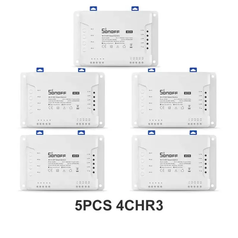 WiFi Switch 4 Gang Wireless SONOFF 4CH R3/4CH PRO R3 Smart Switch CountdownTiming Remote Control Home Automation Via Ewelink APP
