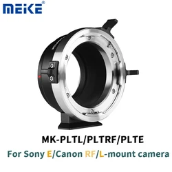 Meike PLTL/PLTRF/PLTE PL-E PL-RF PL-L Lens Adapter Ring For Arri PL-Mount Lens To Sony-E Canon-RF / Leica Panasonic-L Camera
