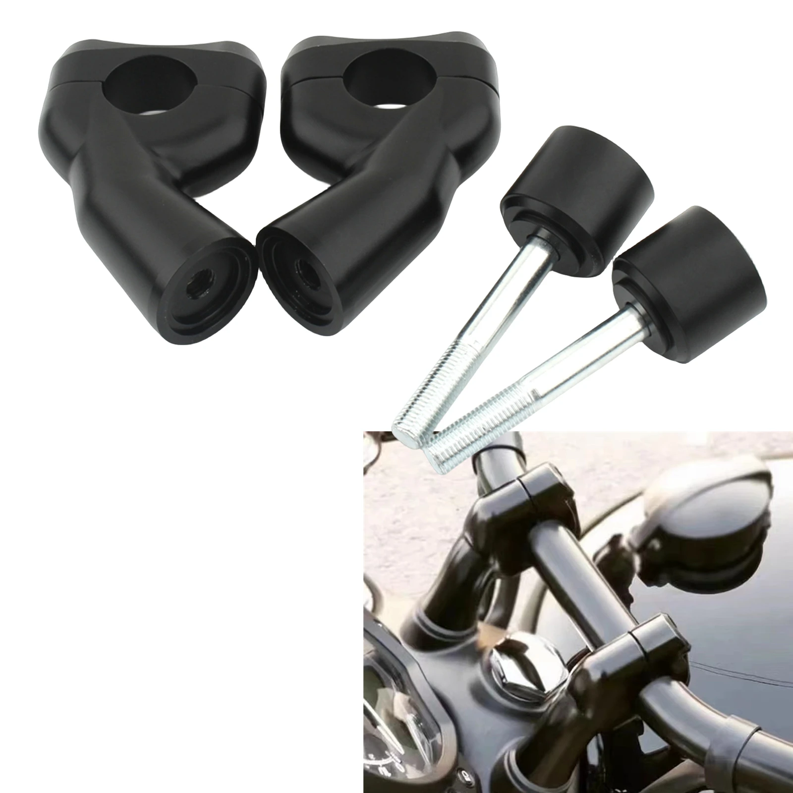 

For Triumph Bobber Bonneville T100 T120 Speedmaster Thruxton 900 60mm Motorcycle Handlebar Risers Parts Kit