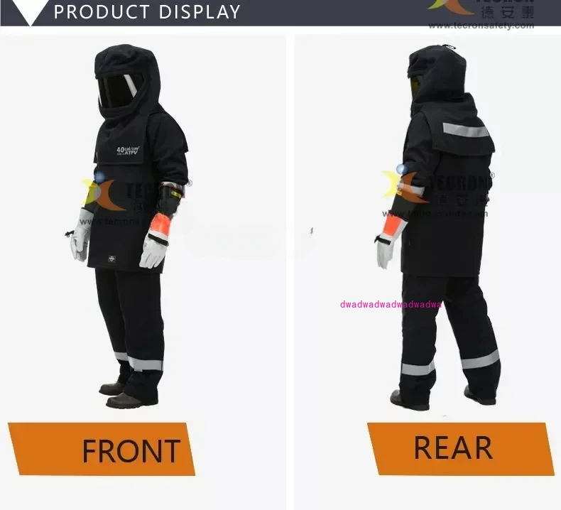 Electric safety suit/40cal arc flash suit/safety clothing with arc classification