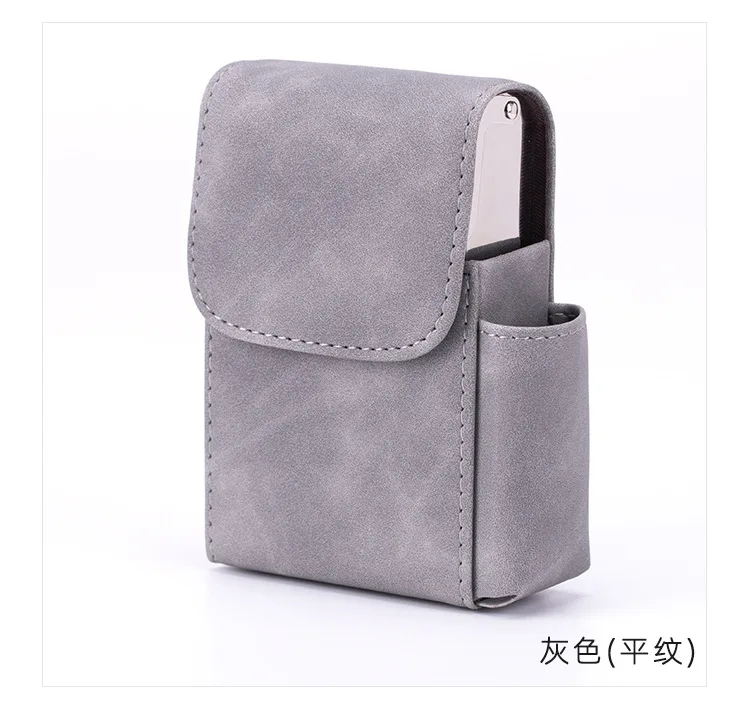 Tasche Leder Zigarettenetui Feuerzeug Tasche Box Lagerung Organizer Rauchen Werkzeuge Zubehör wasserdicht Zigarre Mann Geburtstagsgeschenk – Detail 8