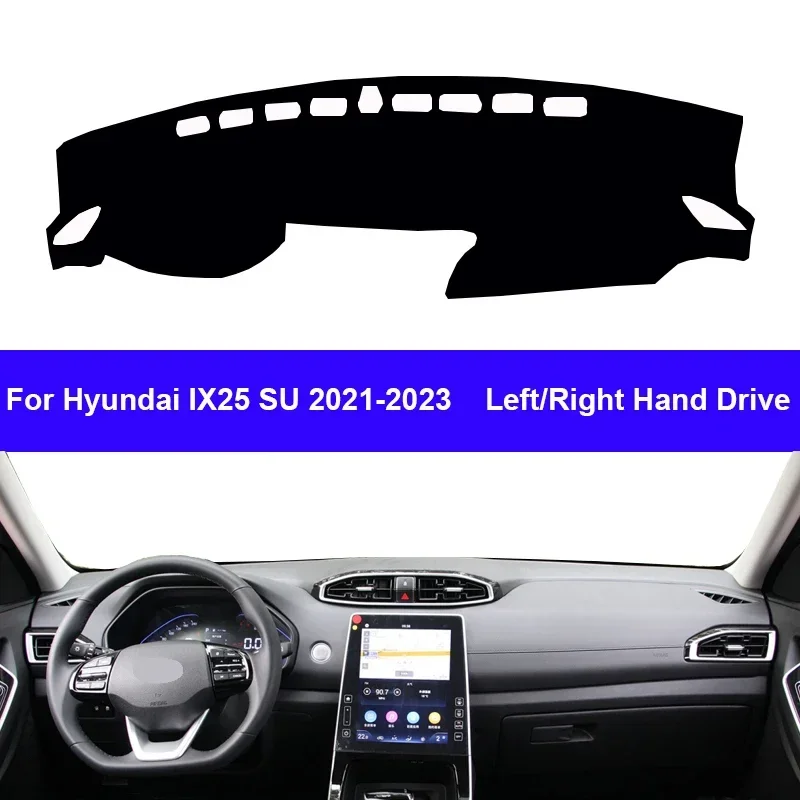 

Автомобильный Внутренний чехол для приборной панели для Hyundai IX25 SU 2021 2022 2023, коврик для приборной панели, ковер, накидка, солнцезащитный козырек