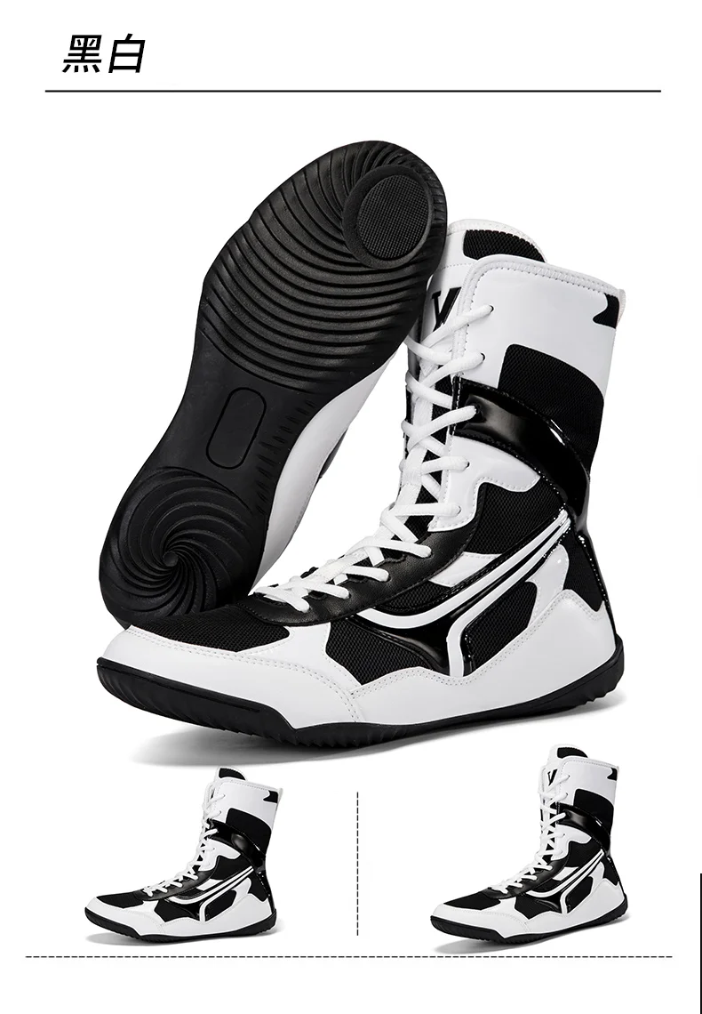 Professional Men's Boxing Shoes Women's Branded Fighting Shoes Professional Wrestling Boots Men's Slip Resistant Sneakers