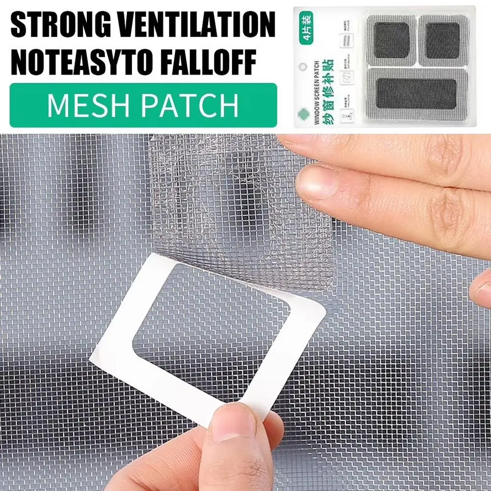 Patchs de réparation en fibre de verre de qualité supérieure, forte adhérence, installation facile pour fenêtres, portes, tentes, camping-cars, piscines, trous et déchirures dans les mailles, durables