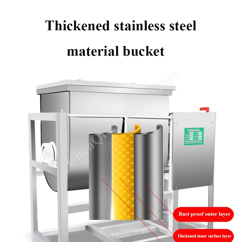 Dough Mixer Commercial Stirring Mixer Suitable Pasta Bread Dough Kneading Capacity 25KG Flour Mixing Machine