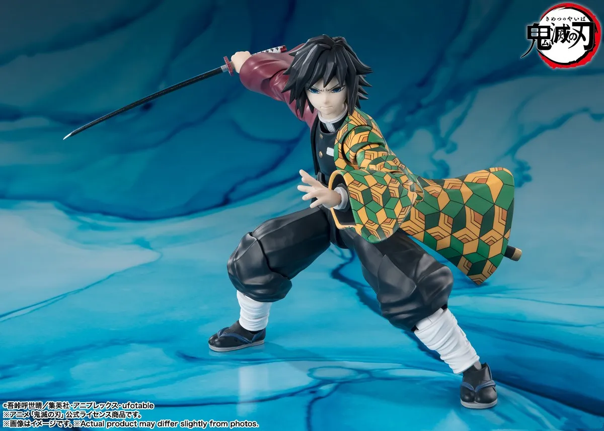 الأصلي بانداي S.H.Figuarts أنيمي الشكل شيطان القاتل كامادو Nezuko Tanjirou Tomioka Giyuu Action Figurine Kimetsu no Yaiba Toy