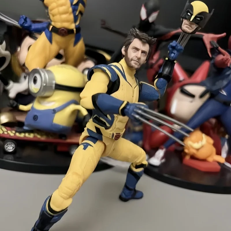 Original Marvel Anime Figure Deadpool 3 Series Deadpool And Wolverine 6-Inch Logan Action Figure Collectibl Toys Birthday Gift