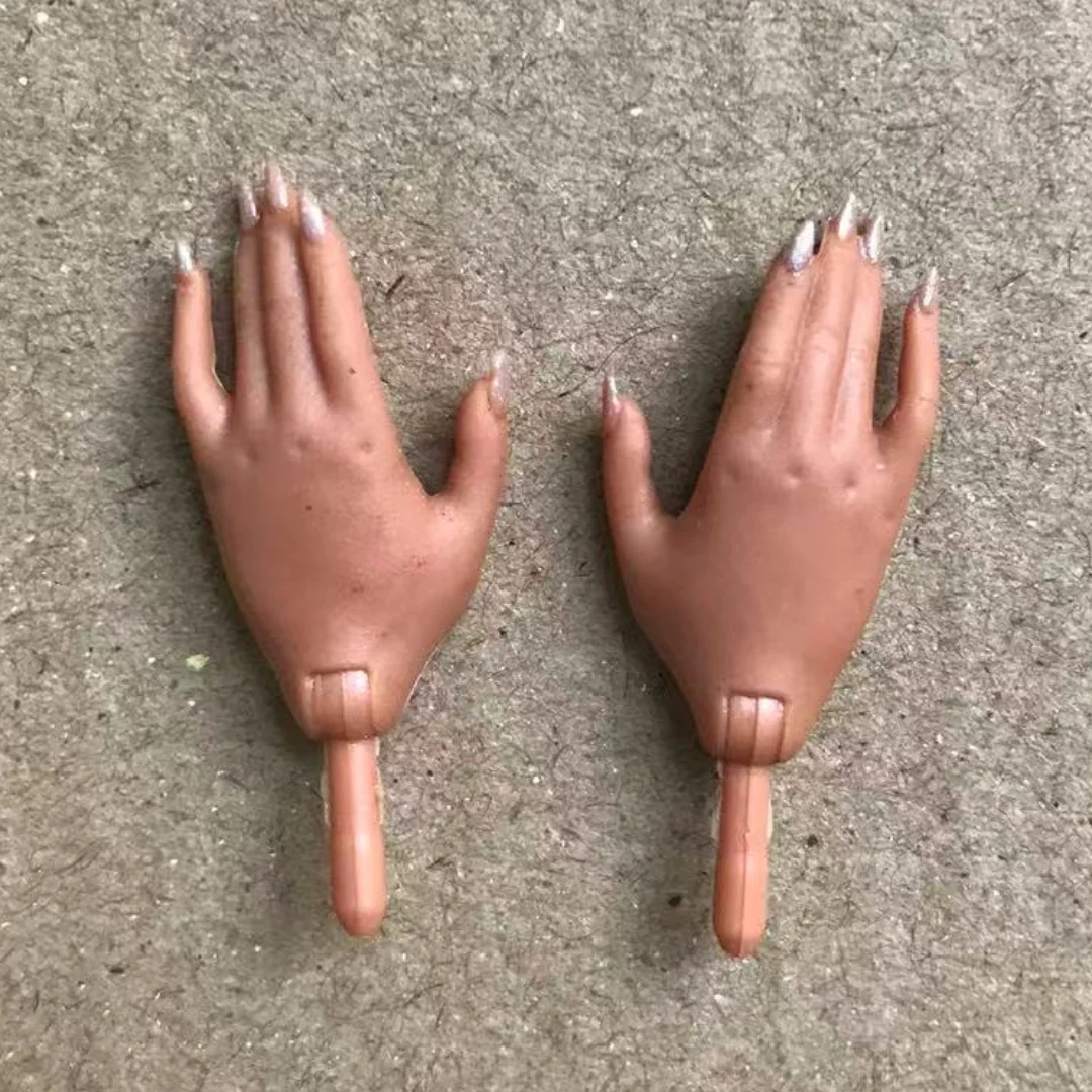 Ręce dla lalek z kolorowym lakierem do paznokci Biały Brązowy Beżowy Czarny Części dla lalek Oryginalne Akcesoria dla lalek Fashion Sister