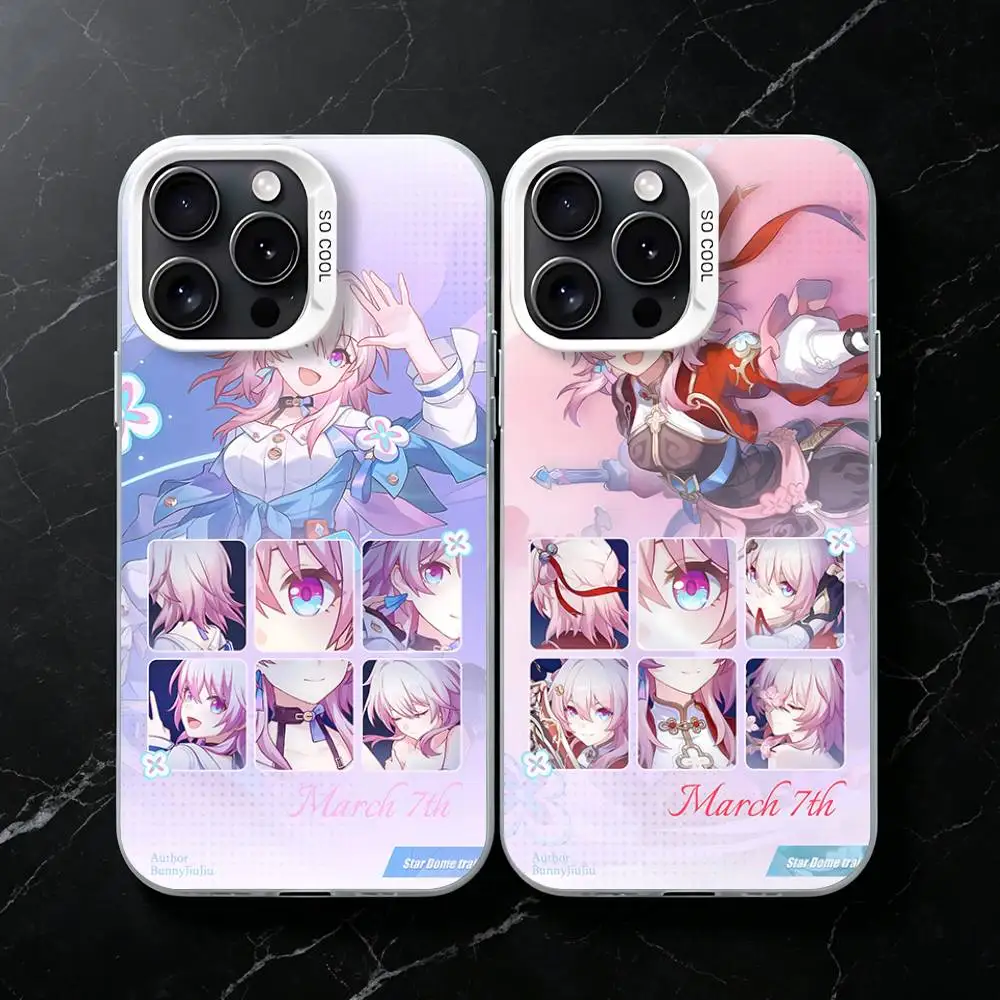 March 7th HSR Game Phone Case for iPhone 17 16 Max Mini 15 14 13 Pro Plus 12 11 X XS Air Premium Protector