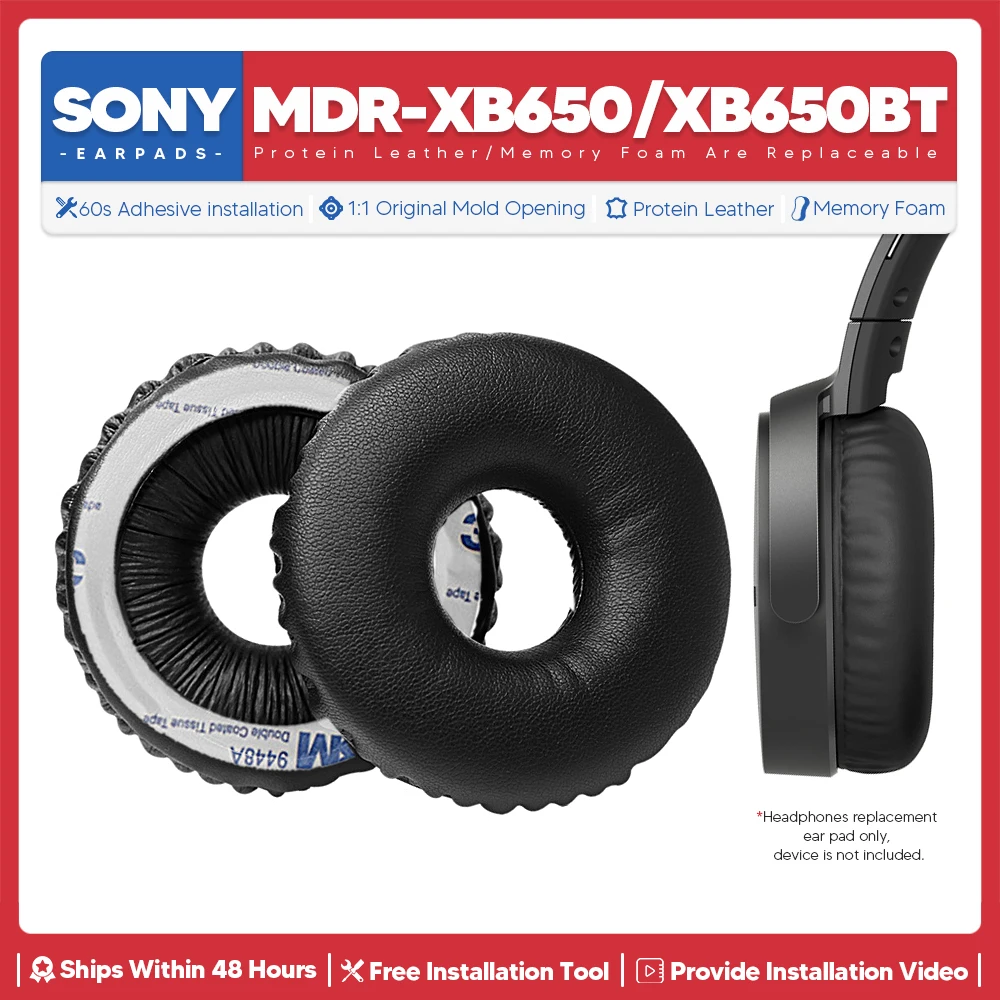 

Сменные амбушюры для наушников Sony MDR XB650 XB650BT, аксессуары для наушников, амбушюры для наушников, подушка для наушников, запасные части из пены с эффектом памяти