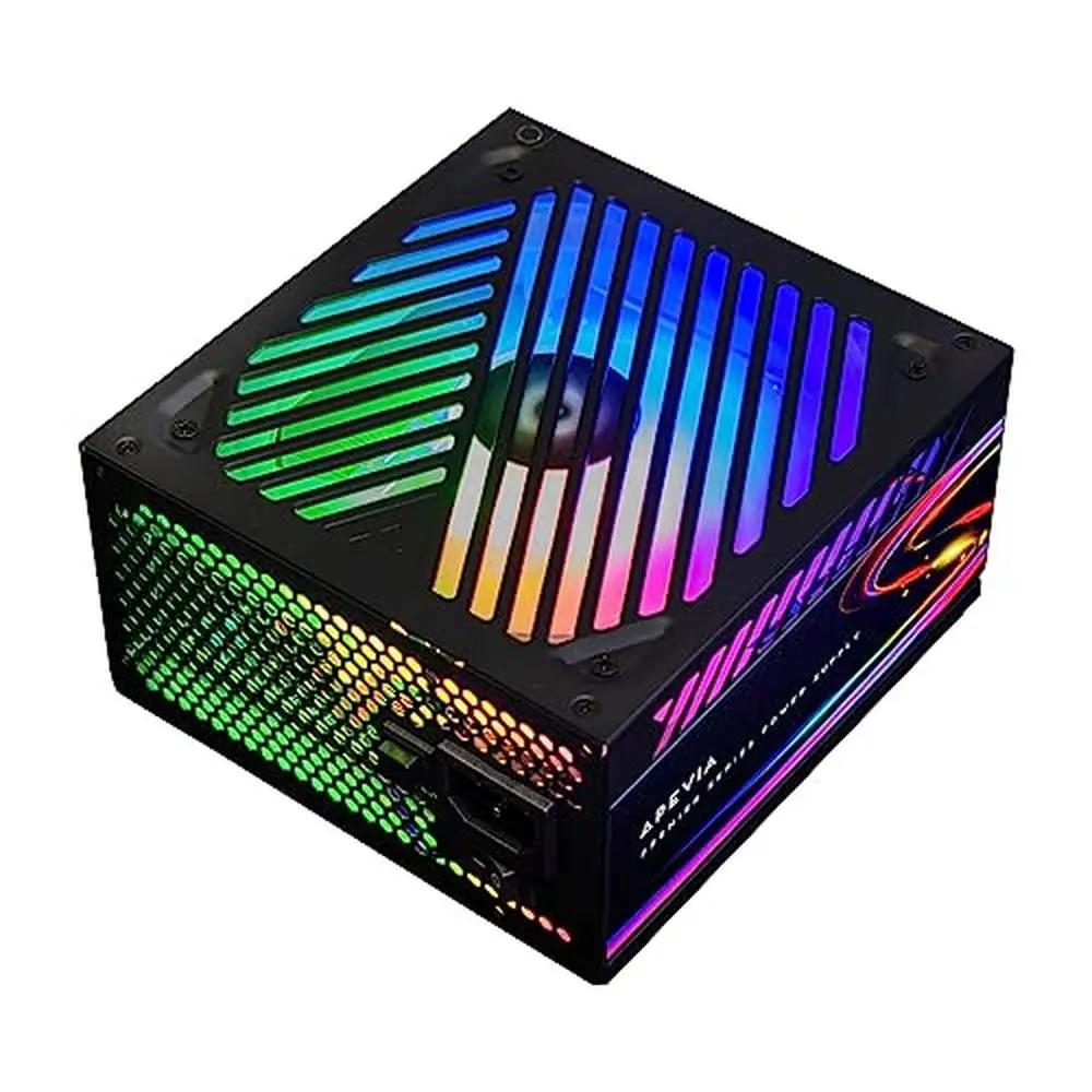 1000W 80  Gold Certified Semi-Modular ATX Power Supply PCIe 5.0/Gen 5 12VHPWR Connector Active PFC 135mm RGB Fan Supports