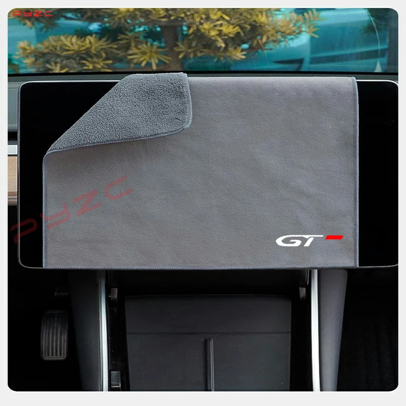 Car Microfiber Wash Towel Auto Soft Cleaning Towel Wash Drying Cloth For Peugeot gt gti gtline 508 5008 3008 208 2008 308