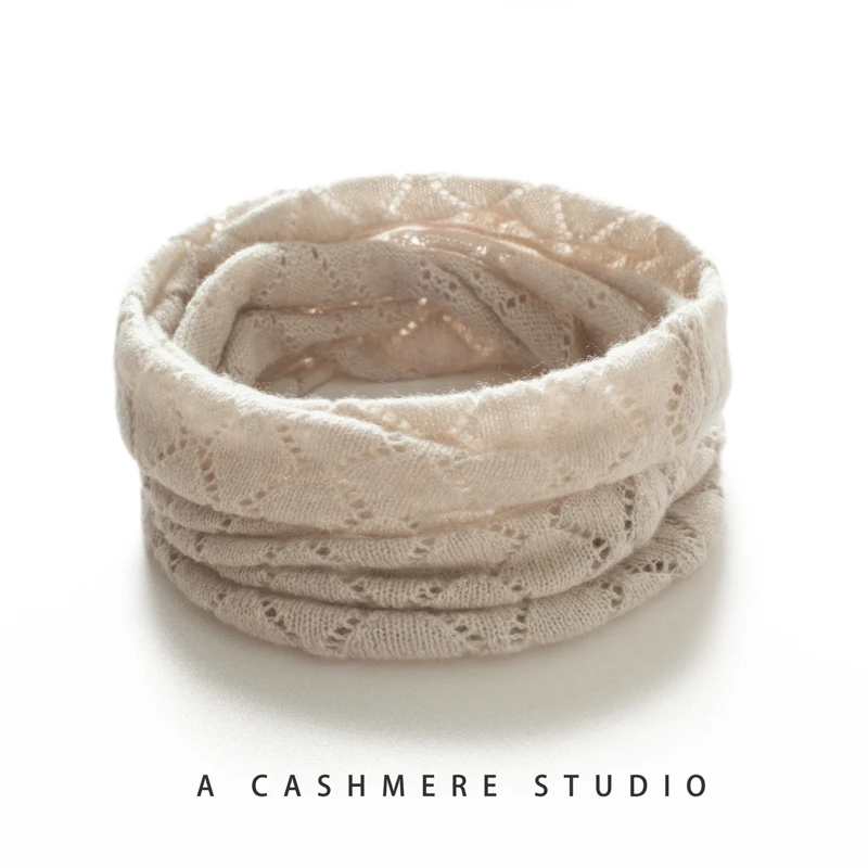 100% accesorios de punto de Cachemira invierno nuevas mujeres sólido suave cálido tubo bufandas cuello cálido bufanda señoras al aire libre O anillo bufanda chica
