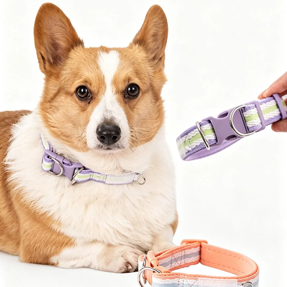 

Dog Harness and Leash, Soft Space Cotton Padded Pet Harness with 4-Strand Woven Webbing, Adjustable Walking Harness (2-3 pcs))