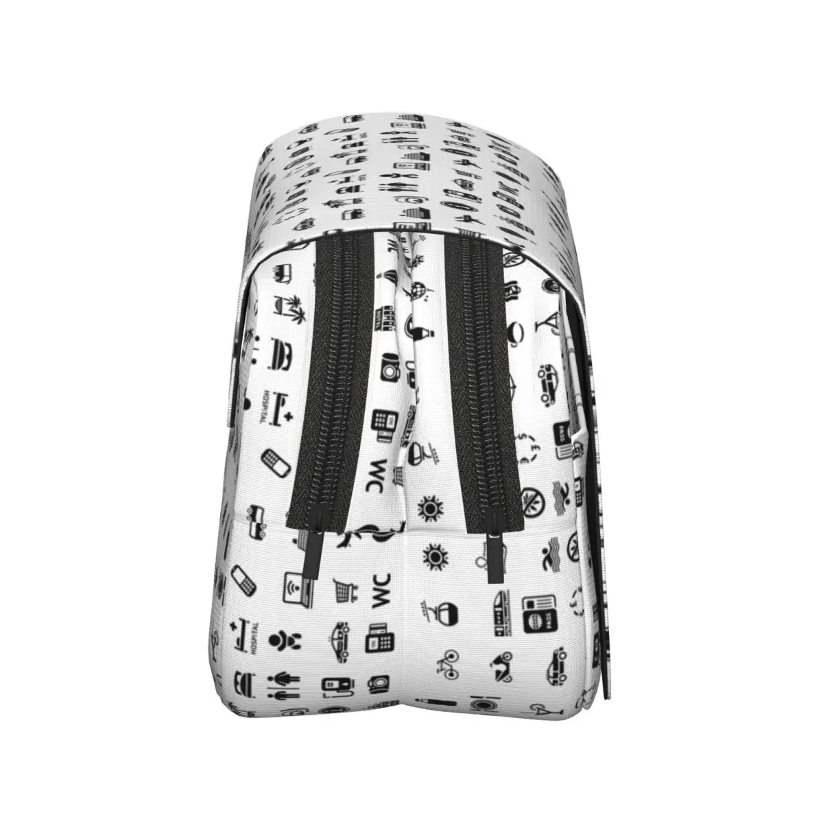 Travel Icon Pencil Case Pen Holder Hard Shell Leather Large Capacity Pen Box Pencil Bag for Boy Girl Gifts