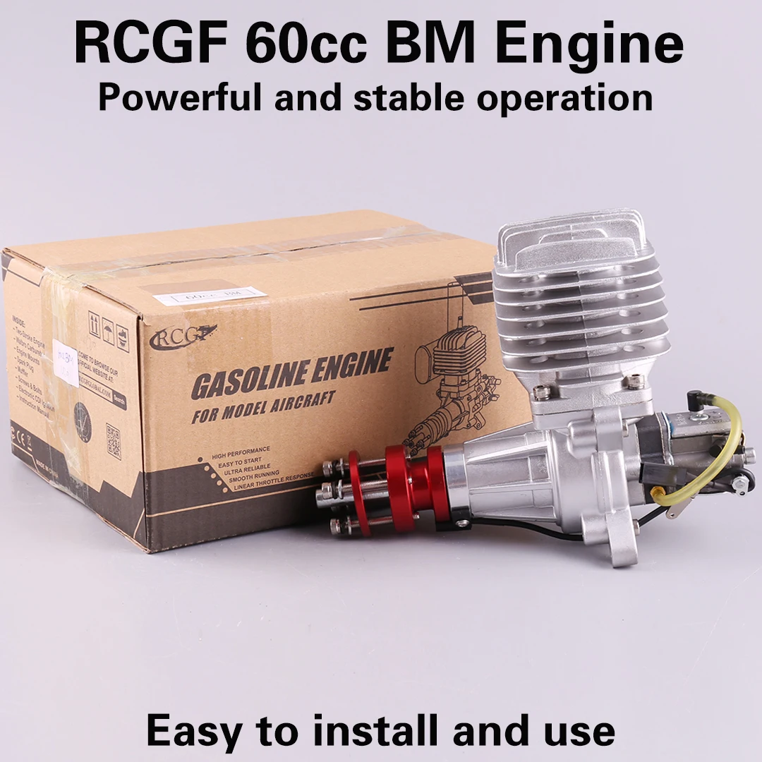 RCGF 60cc BM side exhaust pipe aircraft model engine Walbro carburetor manufacturer direct sales