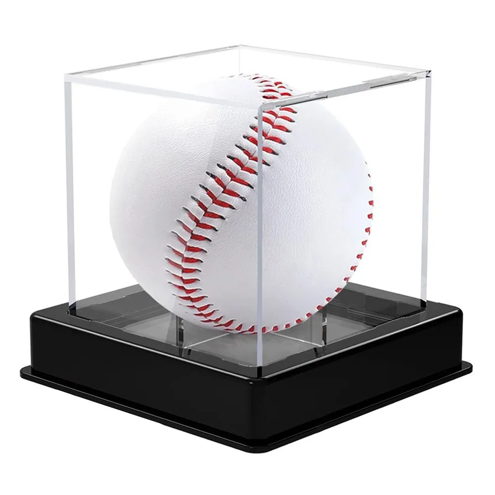 Vitrine Boîte Acrylique Pour Balle De Tennis/Baseball 9x8x5 Cm - Étui Transparent Anti-Poussière UV