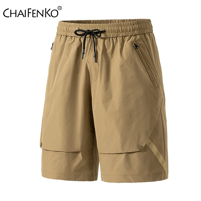 Summer Big Pocket Men Cargo Shorts Outdoor Hiking Loose Simplicity Sports Shorts New Solid Fashion Versatile Casual Shorts Men