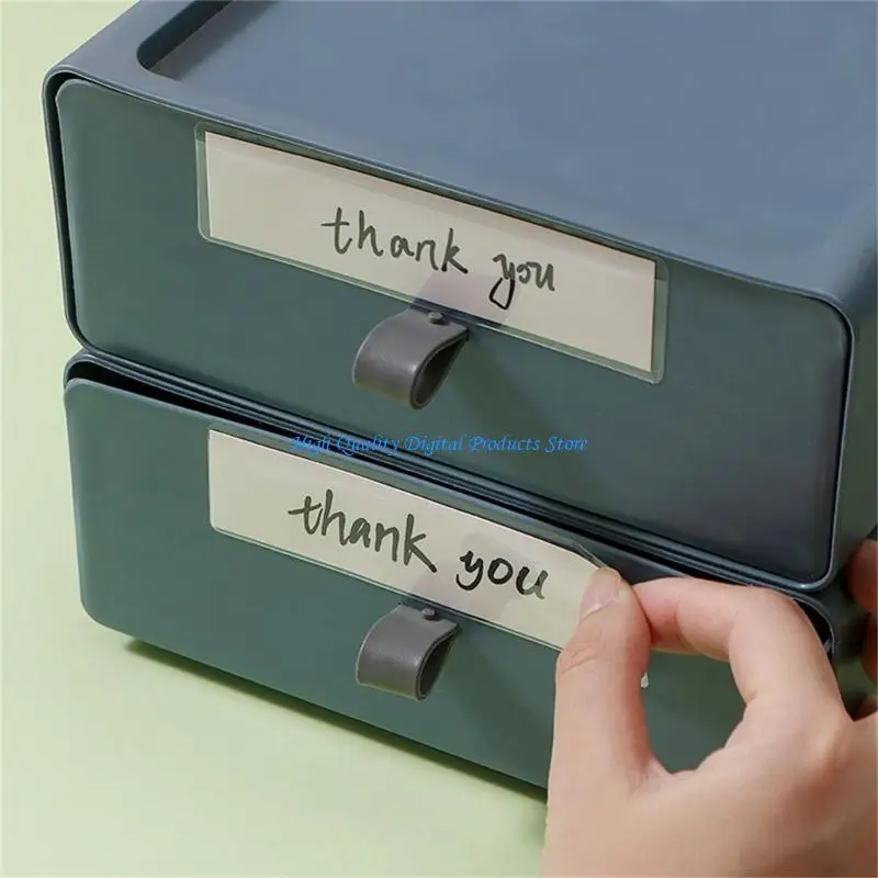 

U2JE PVC Adhesive Label Pouches Label Bags Pockets For Warehouse Storage And Office Filing Systems