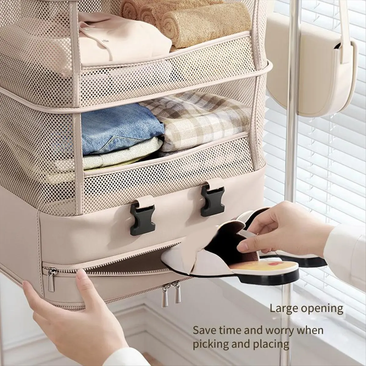 جديد معلق السفر صندوق تخزين ملابس حقيبة سعة كبيرة الملابس الداخلية حقيبة التخزين رحلة عمل السياحة فندق خزانة حقيبة للحمل #1