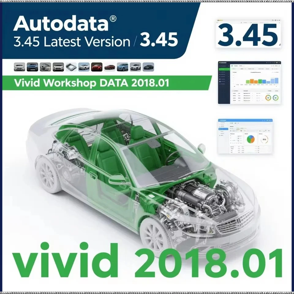 Hot! Auto Repair Software Vivid 2018+ autodata 3.45 Workshop DATA Multi languages Windows 10 Atris-Technik Europe Automotive