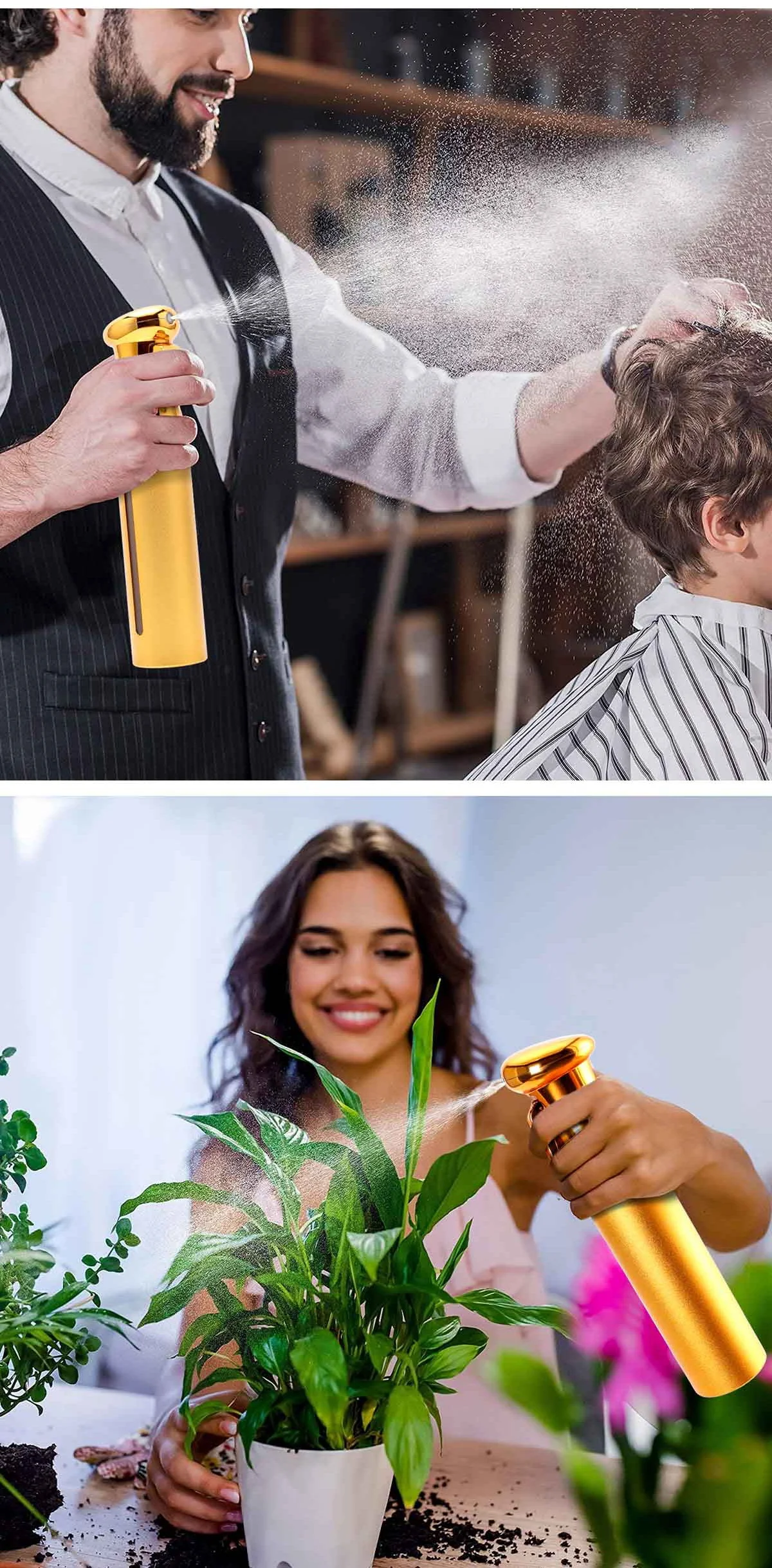 Beschichtung Spray Flasche Salon Haarschnitt Gießkanne Langlebige Spezialität Barber Nachfüllbare Flaschen Stylist Friseur Werkzeuge – Detail 10