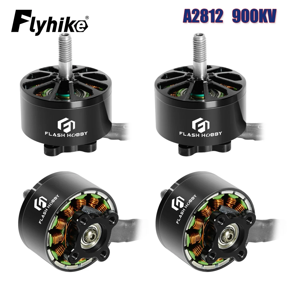 

4pcs FLASHHOBBY A2812 2812 900KV 3-6S Brushless Motor for RC Multirotor Airplane 7" 8" 9" FPV Long Range Drones DIY Parts