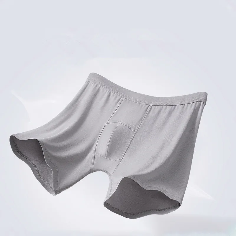 Boxers Men Underwear Soft Modal Boxer Shorts Solid Extended Underpant Male Antibacterial U Convex Pouch Panites Plus Size XL-5XL 6