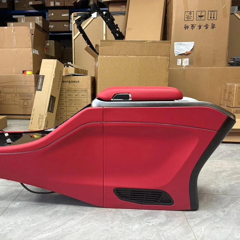 For 2024-2026 -Benz V-Class Vito V300 Center Plastic Refrigerator Armrest Box Cover USB Charger Compressor Custom Color