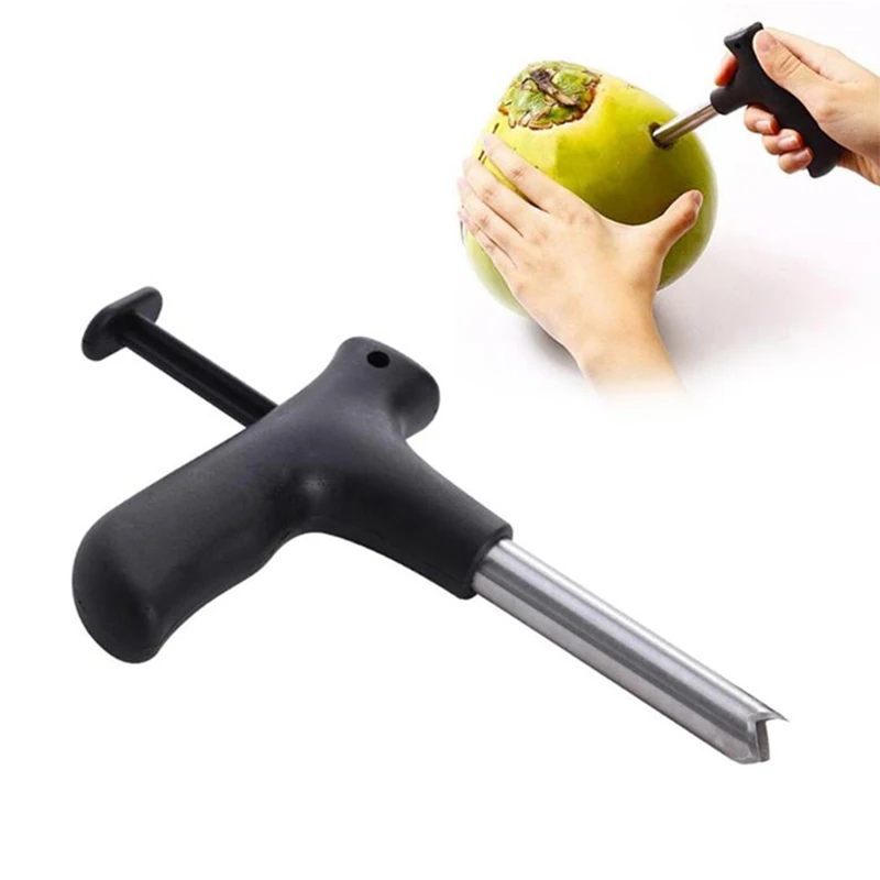 Coconut Opener Stainless Steel Coconut Opener Coconut Green Opener Drilling Coconut Knife Home Kitchen Gadget