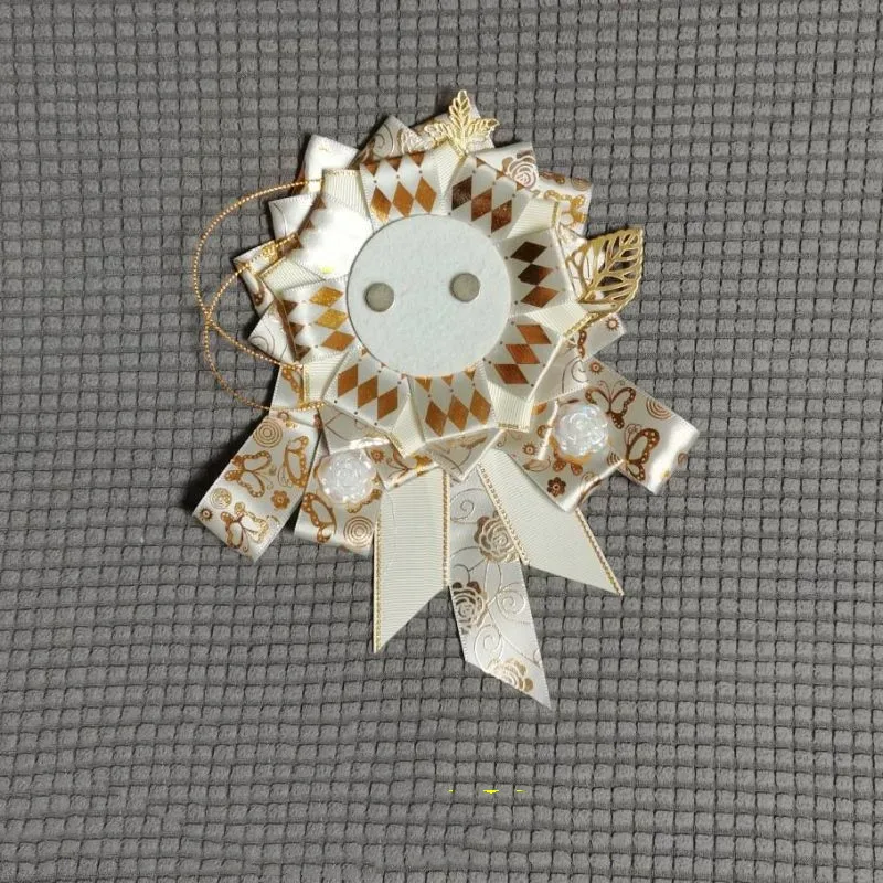 Luxury Ita Bags Accessories,Handmade Badge Rosette Ribbon Decoration,Fill Backpack lolita Gadget Holder Silk