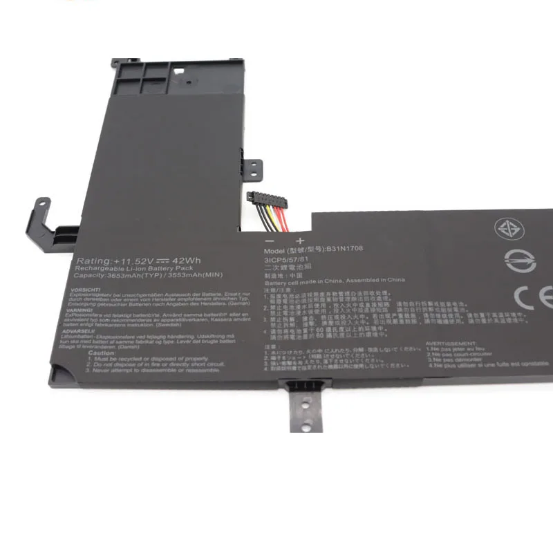 JCLJF B31N1708 بطارية كمبيوتر محمول جديدة لسلسلة ASUS VivoBook Flip TP510 TP510UA TP510UF TP510UQ TP510UA-1A TP510UF-1A TP510UQ