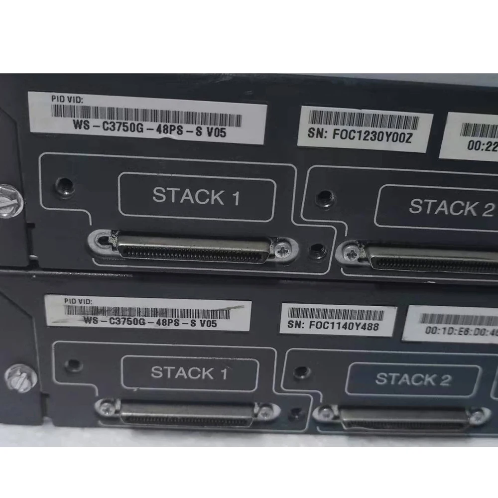 1pcs For Cisco WS-C3750G-48PS-S 48-port Full gigabit Three-layer POE Power Supply Switch