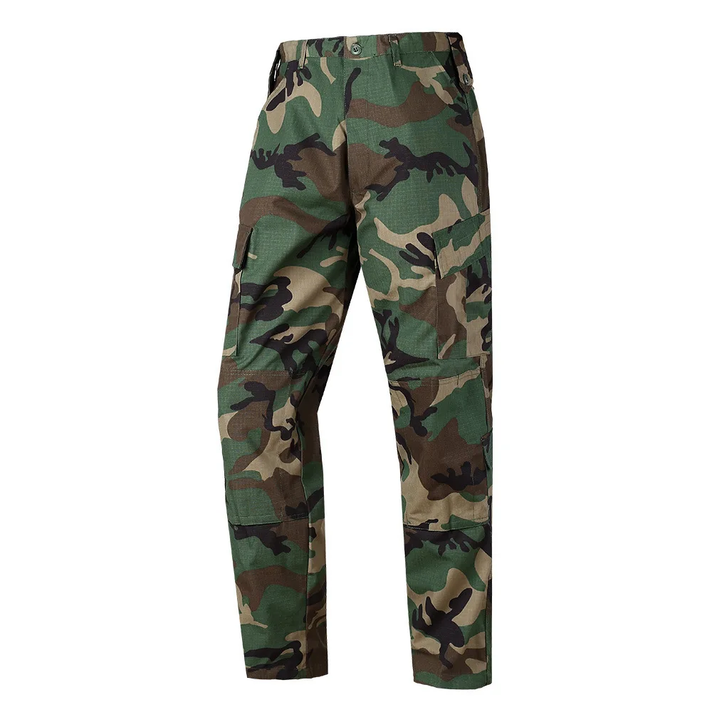 Men's outdoor tactical pants, multi-pocket quick-drying wear-resistant overalls, hiking, camping, fishing casual pants