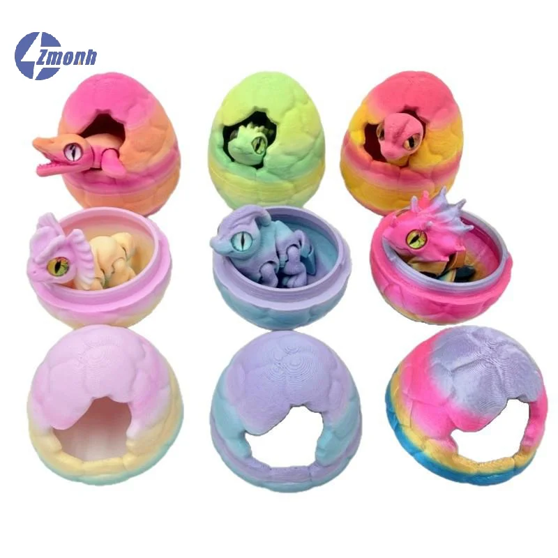 3D Printing Egg - Neu! 3D-gedruckte, rissige Dinosaurier-Eier, niedliche, farbenfrohe