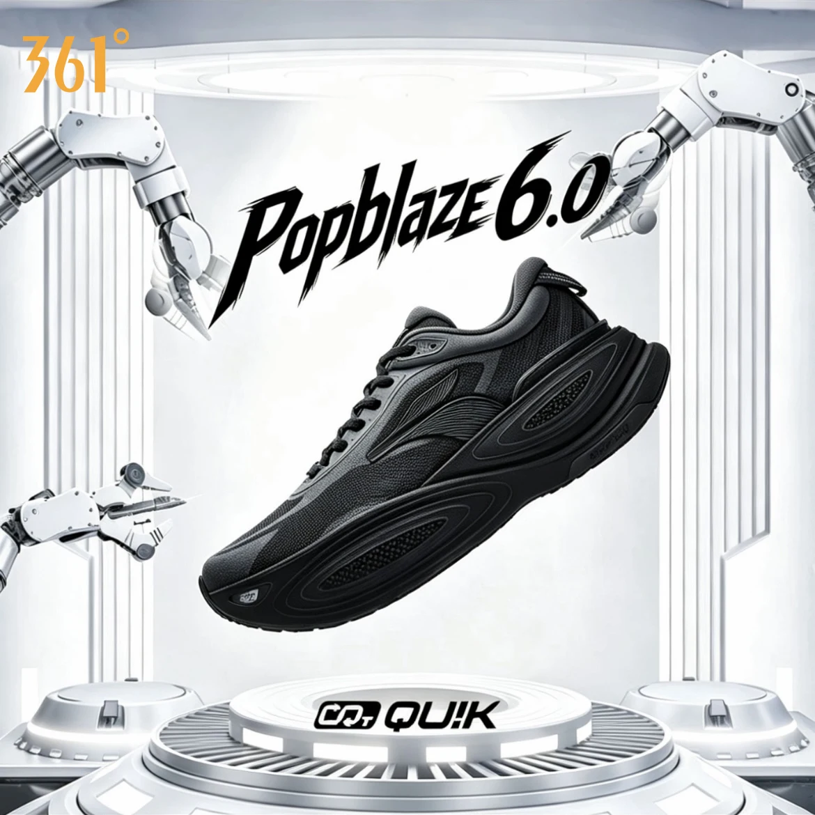 361 Degrees PopBlaze 6,0 nuevas zapatillas para correr para hombre, zapatillas deportivas estables, suaves, ligeras, resistentes al desgaste, cómodas y que absorben los golpes, 672622201