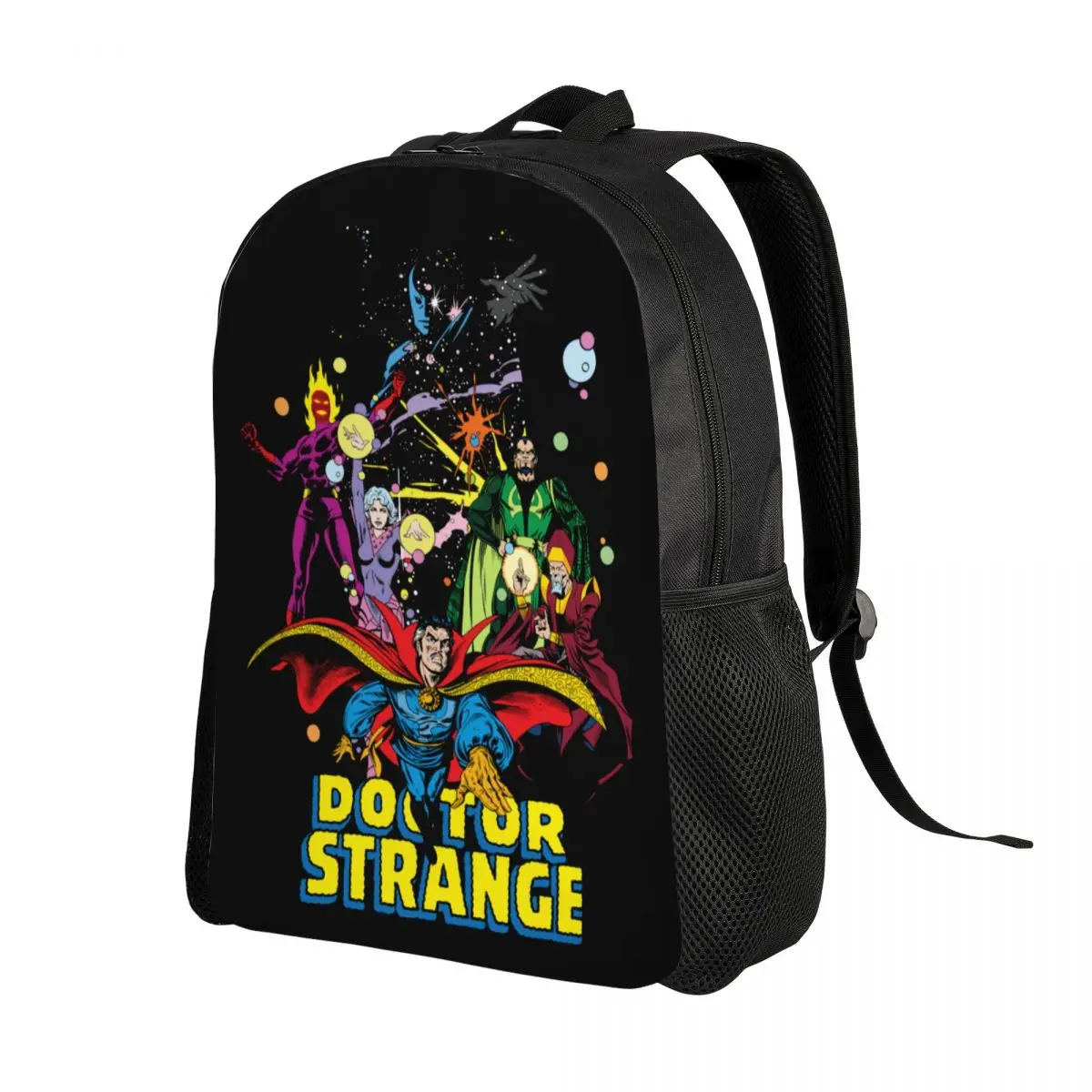 Custom Doctor Strange Group Backpack for Men Women School College Students Bookbag Fits 15 Inch Laptop Bags