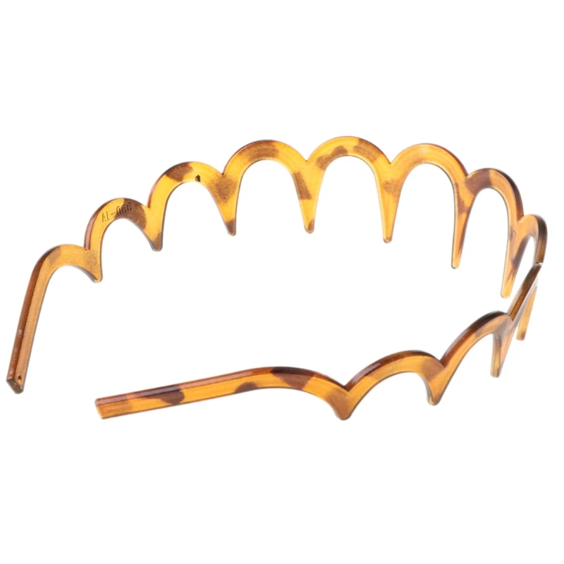 Women Girls Zig-Zag Shark Long Tooth Headband Plastic Resin Non-Slip Wave Comb Hair Hoop Headwear DIY Headpiece