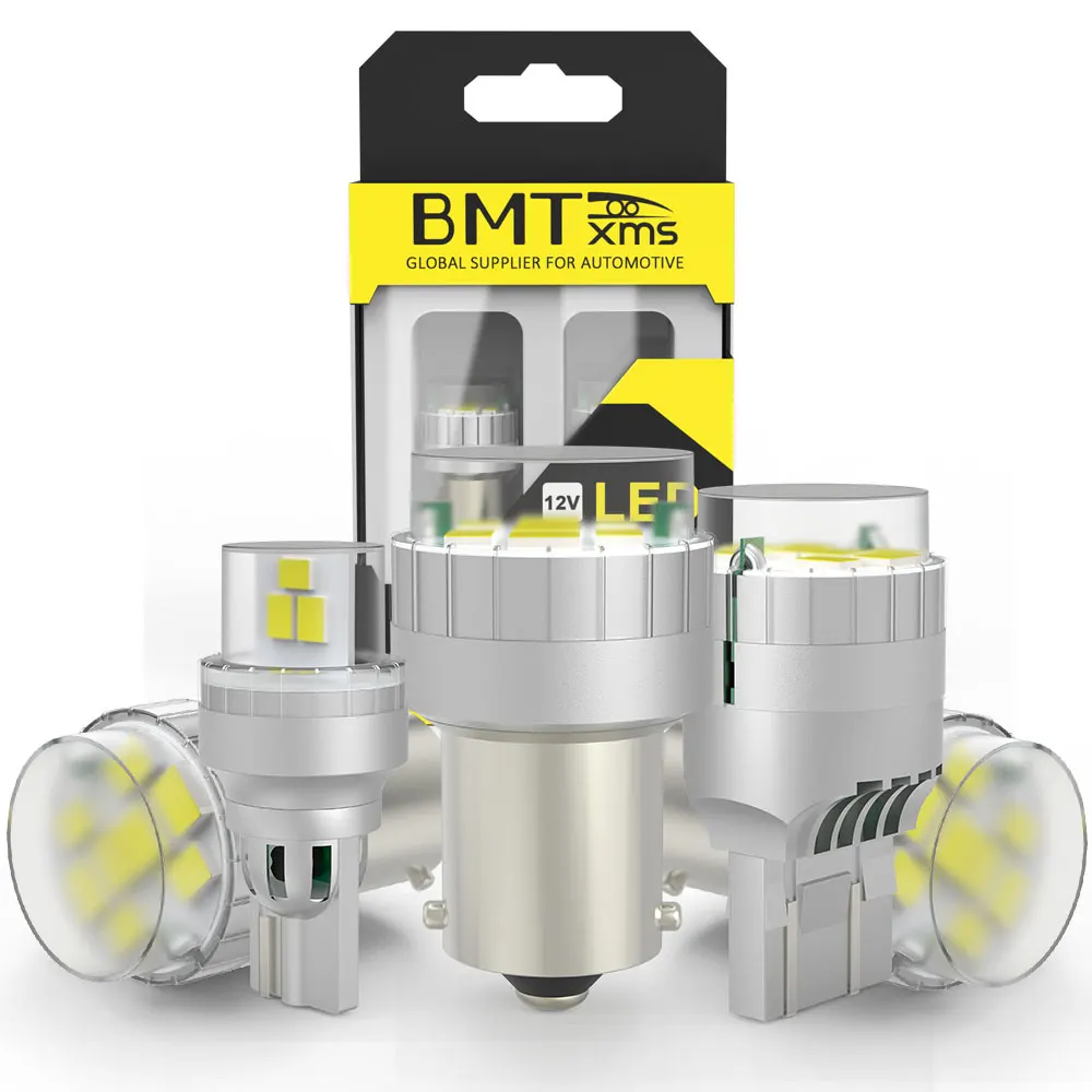 BMTxms 2PCS Canbus 1156 BA15S P21W 7443 W21/5W 1157 BAY15D P21/5W P27/5W LED Backup Reverse DRL T10 W5W Parking Interior Lights