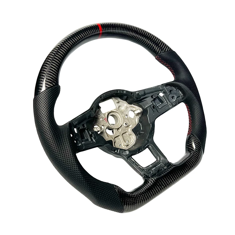 Real carbon fiber sports steering wheel For Volkswagen Golf POLO GTI GTD upgraded carbon fiber steering wheel MK7 steering wheel