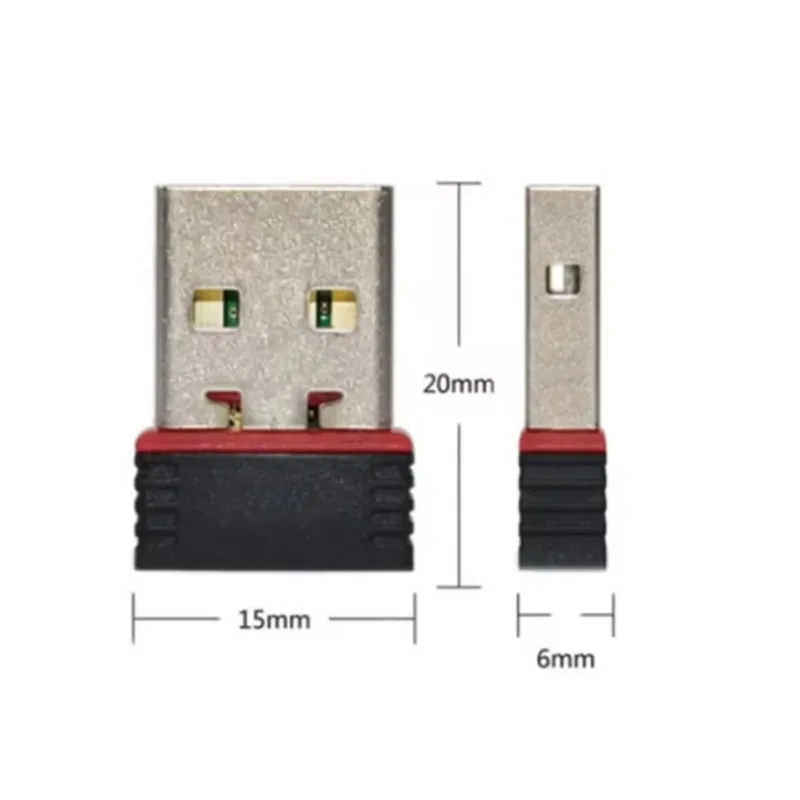 Adattatore WiFi Mini USB da 150 Mbps - Dongle wireless 802.11n per PC portatile Desktop Adattatore per scheda di rete wireless USB Windows 7/8/10