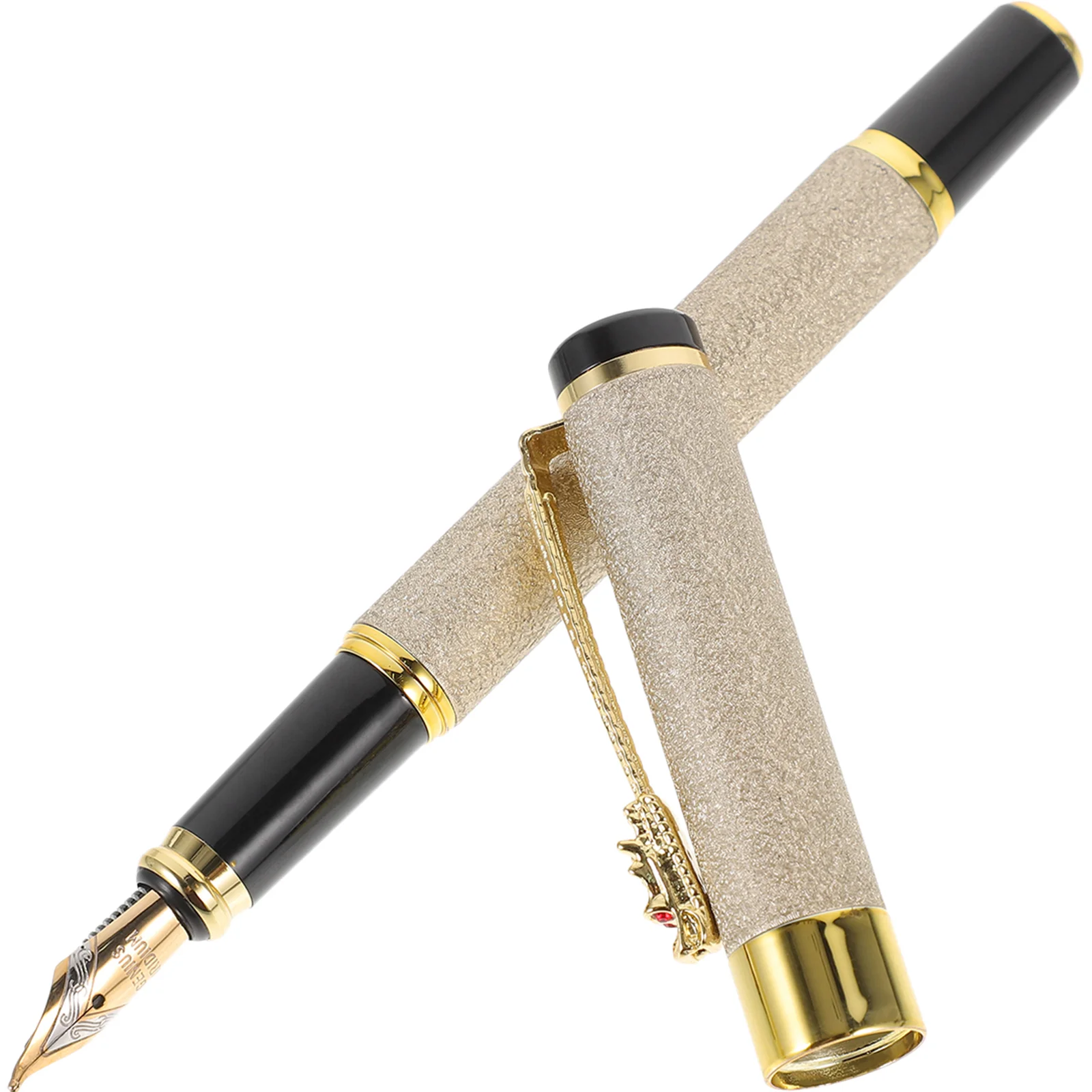 Fountain Pen Business Gift Convenient for Calligraphy Orb Portable Sign Pens Beige Writing