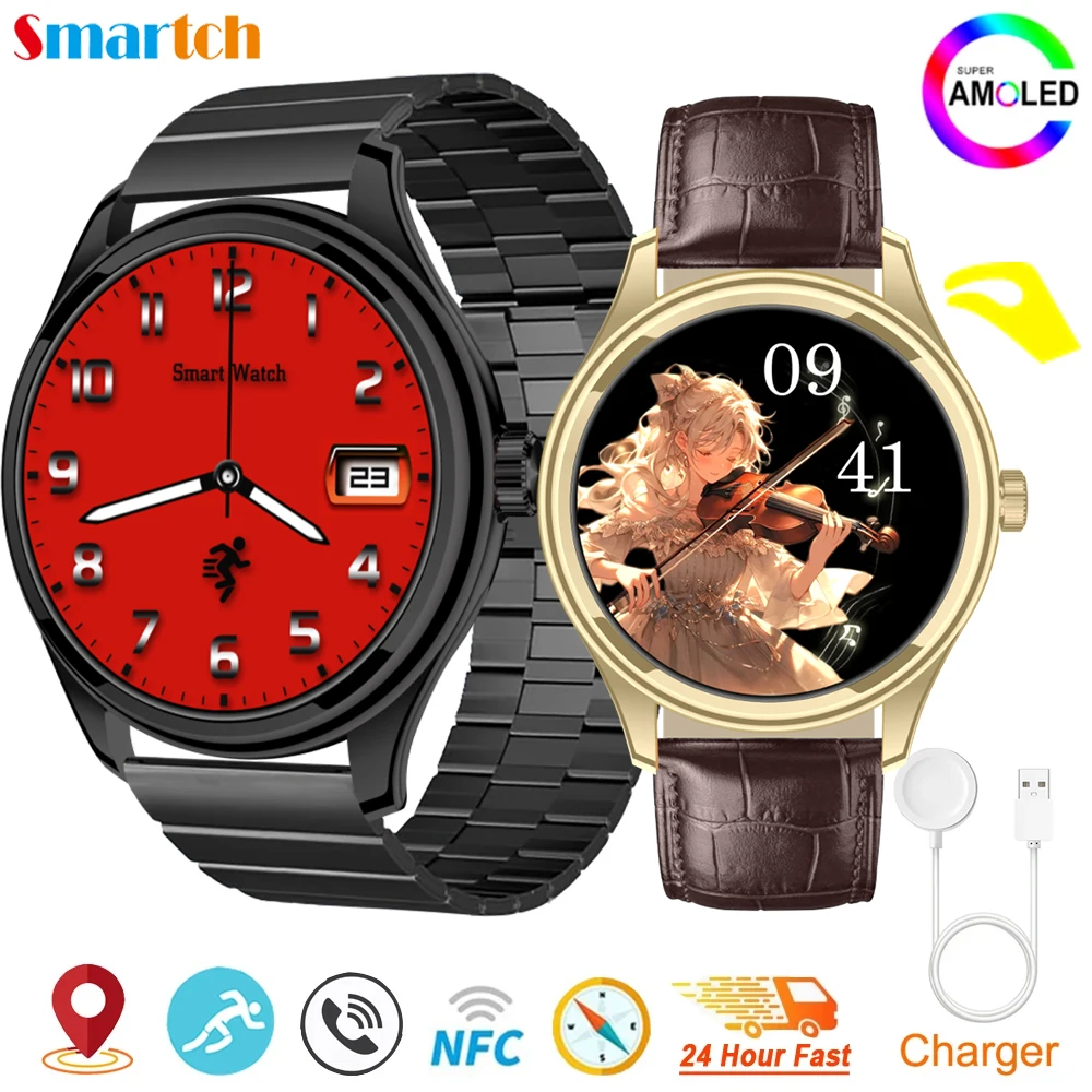 Montre Connectée d'Extérieur pour Homme, avec Boussole, Bluetooth, Appel, NDavid, Étanche, Fréquence Cardiaque, Santé, Carte, dehors, Fitness, Bracelet, 1.53 Pouces