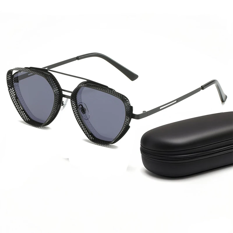 

Кошачий глаз стимпанк треугольник солнцезащитные очки для мужчин женщин мода винтаж вождения улица УФ-защита панк солнце очки очки 2025