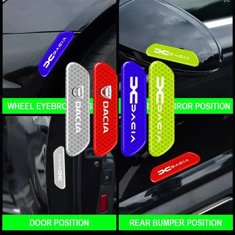 4Pcs Car Door Refle… - image