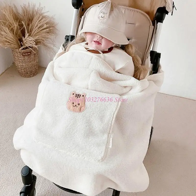 R6FD schützender Kinderwagen-Winddichter Poncho, bequemer, sicherer Babytrage-Wickel – Detail 10