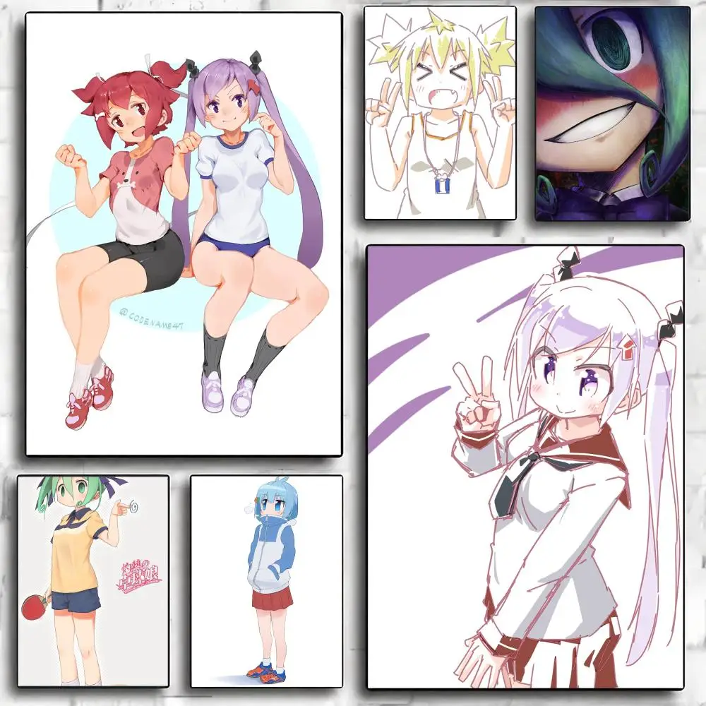 anime S-Scorching Ping Pong Girls-S Poster Minimalist Wall Sticker for Cafe Office Bar Home Decor and Gift
