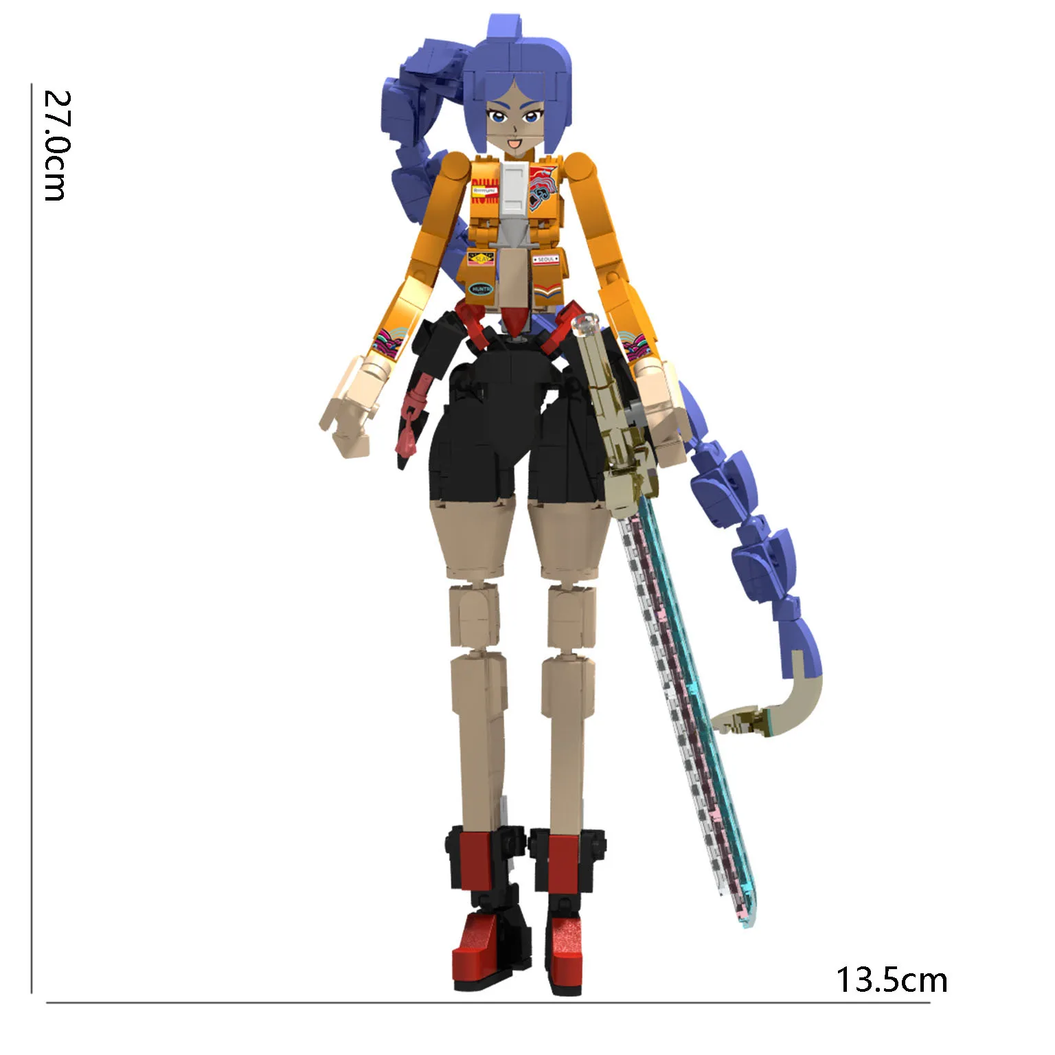 Anime Kpop Demons Hunters Blocks Toy Mira Rumi Zoey Building Blocks SetToyBoys Girls Creative Lion Crow Toys Kids Gift